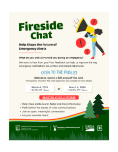 Decorative preview image for the Fireside Chats Flyer